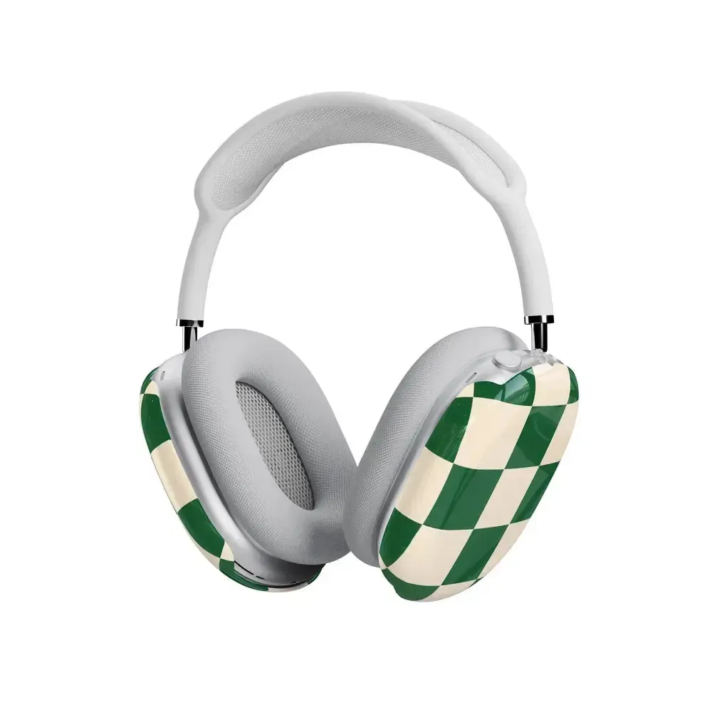 Fit Check | Green Checkerboard AirPods Max Case - Nailaer
